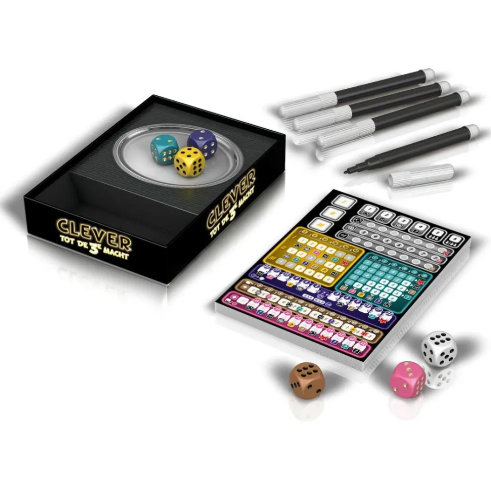 999 Games Clever tot de 3e macht dobbelspel