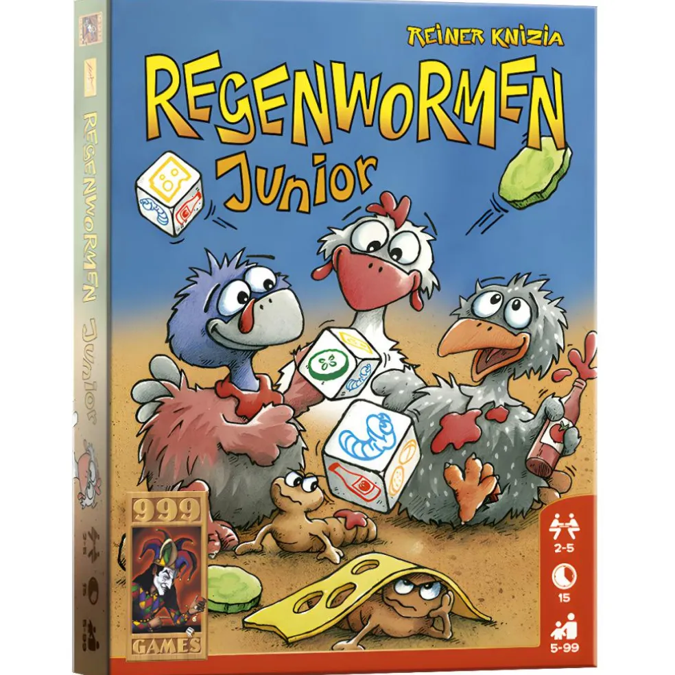 999 Games Regenwormen Junior dobbelspel