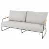 4 Seasons Outdoor  Balade loungebank antraciet zwart teak