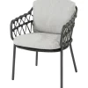 4 Seasons Outdoor  Calpi dining tuinstoel anthracite zwart
