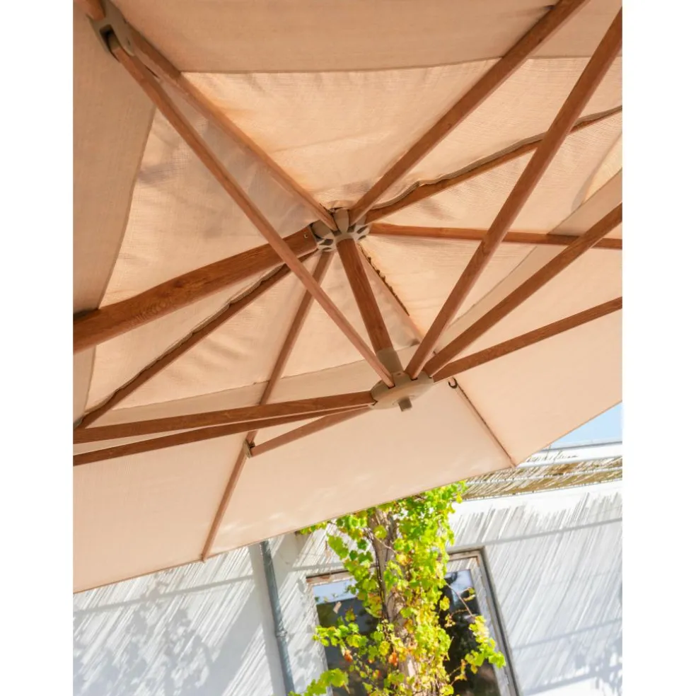 4 Seasons Outdoor Hacienda parasol 300 x 400 cm zand
