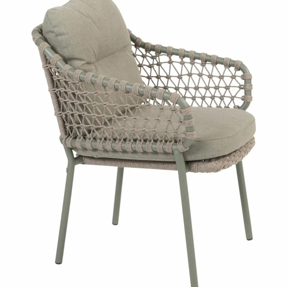 4 Seasons Outdoor Jura dining tuinstoel latte olive