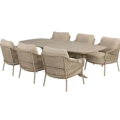 4 Seasons Outdoor  Nevada 250 x 105 cm Sardinia 6 tuinset latte
