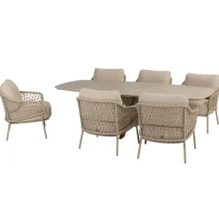 4 Seasons Outdoor  Nevada 250 x 105 cm Sardinia 6 tuinset latte