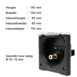 ABL City leidingwater invoerdoos wit