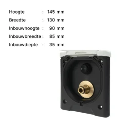 ABL Water in- en uitvoerdoos wit