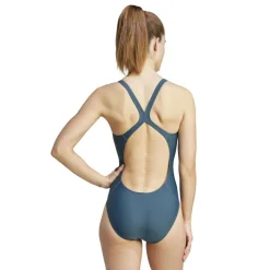 Adidas 3 Bar Logo badpak dames arctic night lucid lime