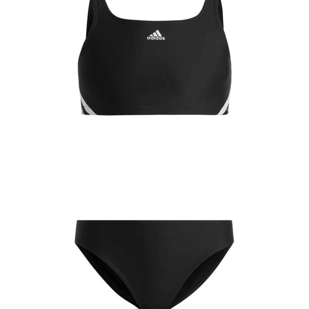 Adidas 3 Stripes bikini junior black white