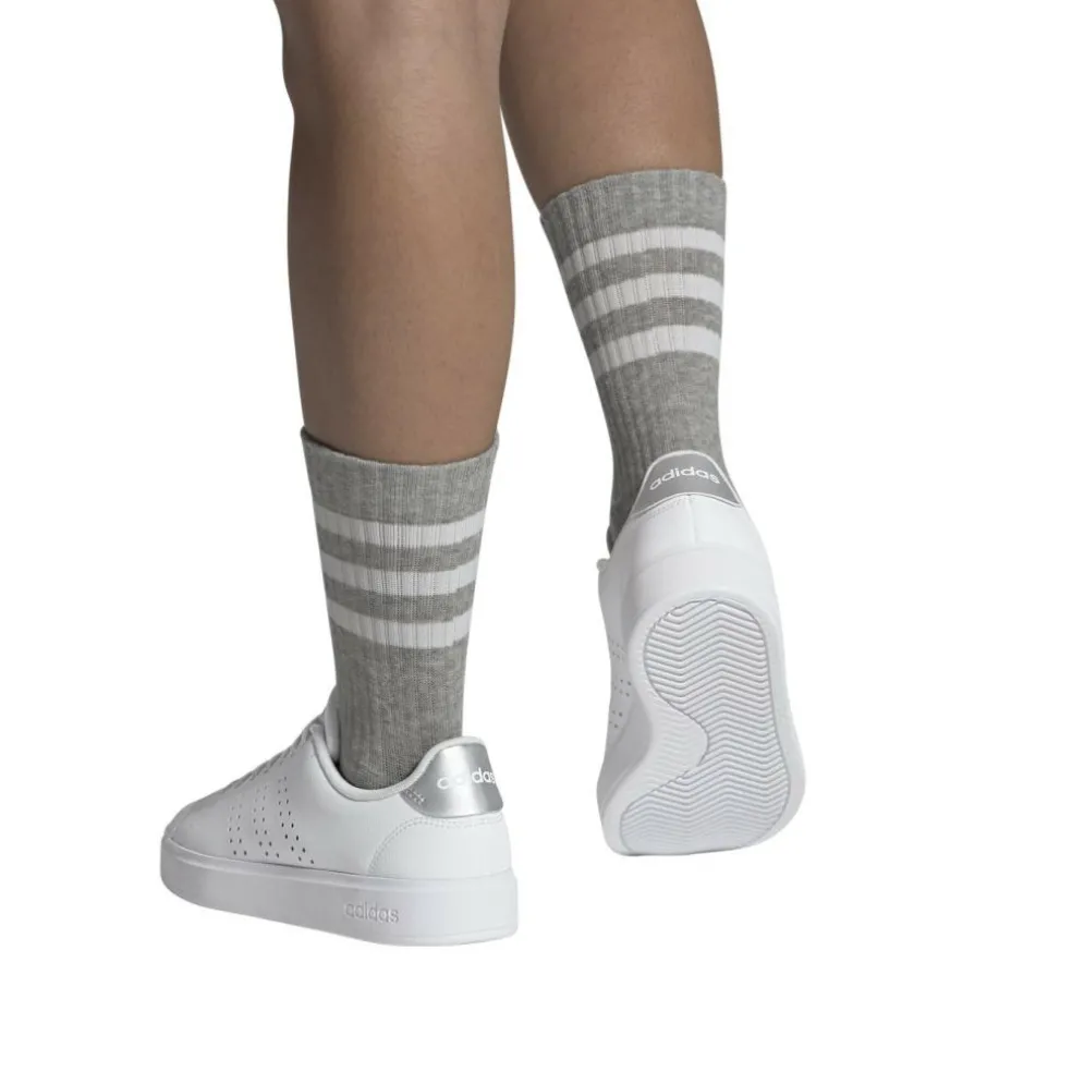 Adidas Advantage 2.0 schoenen dames cloud white grey two silver metallic