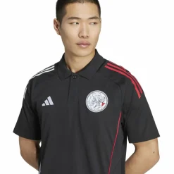 Adidas Ajax Tiro 25 polo heren black white bold red