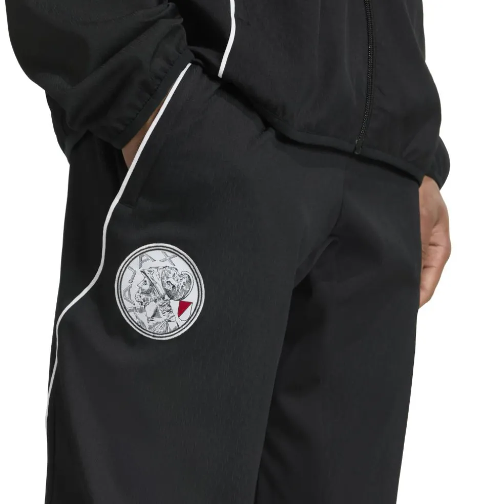 Adidas Ajax Tiro 25 Pre-match trainingsbroek heren black white bold red