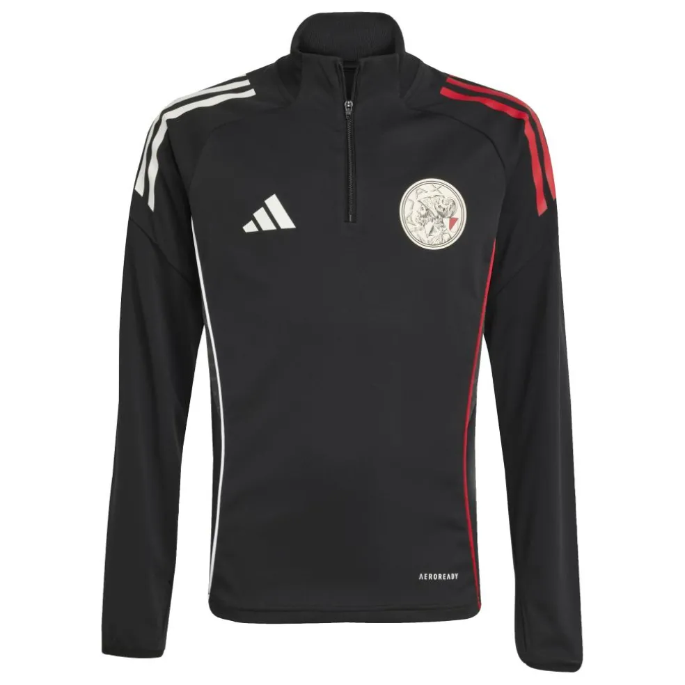 Adidas Ajax Tiro 25 trainingsshirt junior black white bold red