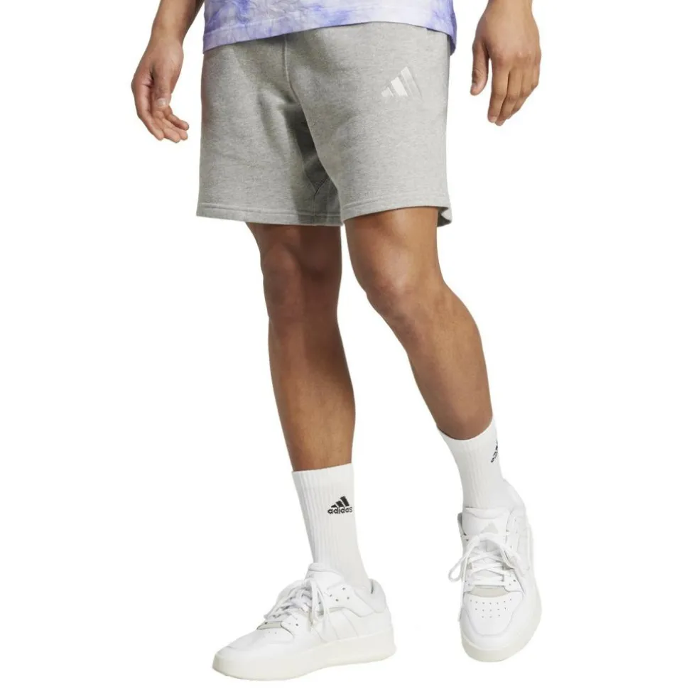 Adidas ALL SZN French Terry short heren medium grey heather