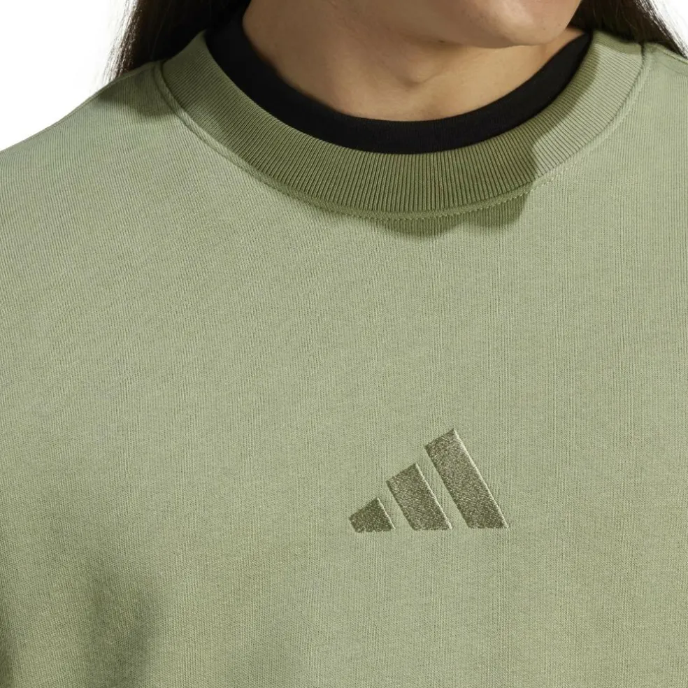 Adidas ALL SZN French Terry Crew sweater heren tent green