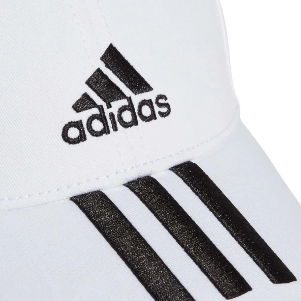 Adidas Baseball 3-Stripes Twill tennispet white - L