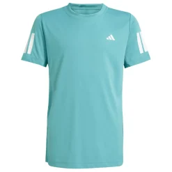 Adidas Club 3-Stipes tennisshirt junior powder teal