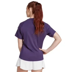 Adidas Club 3-Stripes Climacool tennisshirt dames  burgundy