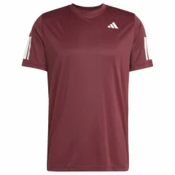 Adidas Club 3-stripes tennisshirt heren shadow red