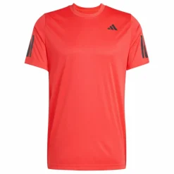 Adidas Club 3-stripes tennisshirt heren semi lucid red