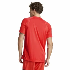 Adidas Club 3-stripes tennisshirt heren semi lucid red