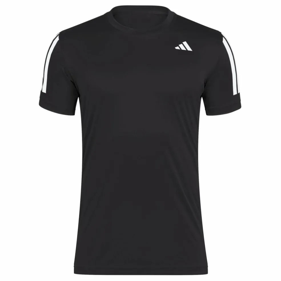 Adidas Club 3-stripes tennisshirt heren black