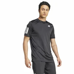 Adidas Club 3-stripes tennisshirt heren black