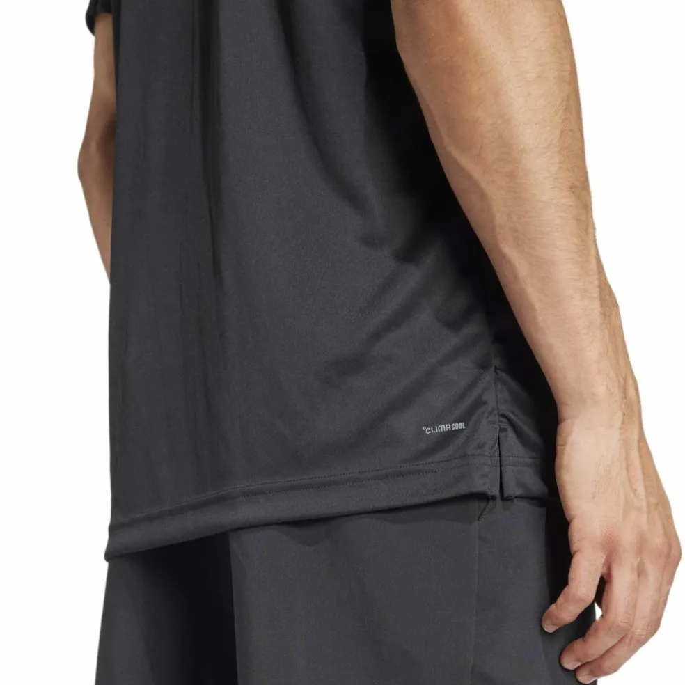 Adidas Club 3-stripes tennisshirt heren black