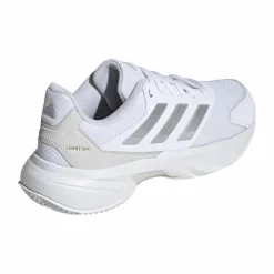 Adidas Courtjam Control 3 Clay tennisschoenen dames cloud white silver metallic grey one