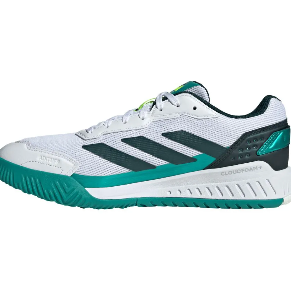 Adidas Courtquick padelschoenen heren cloud white cloud white aurora ivy