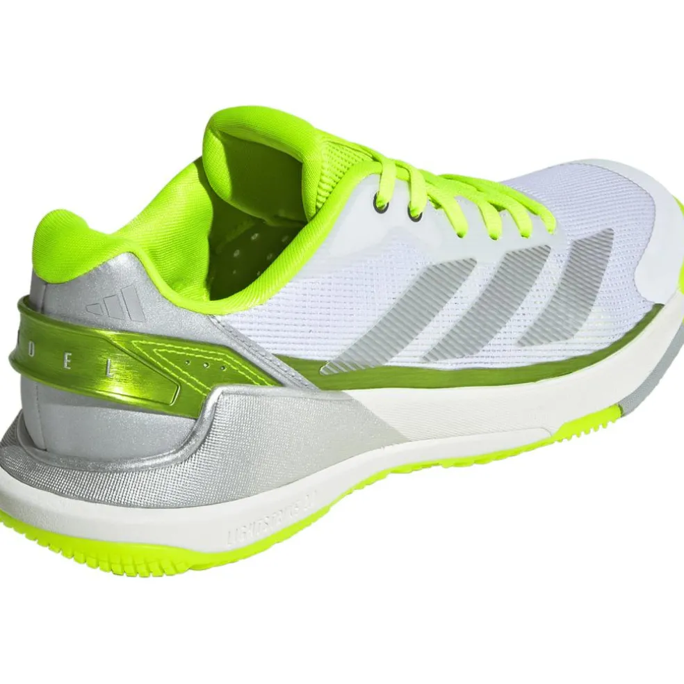 Adidas Crazyquick Lightstrike padelschoenen dames lucid lemon wonder silver silver metallic