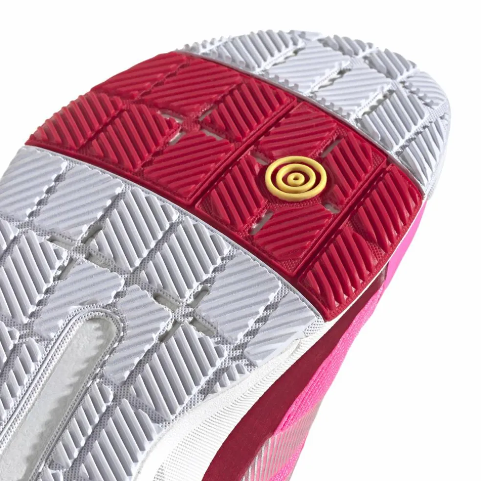 Adidas Crazyquick Lightstrike padelschoenen dames lucid pink silver metallic lucid red