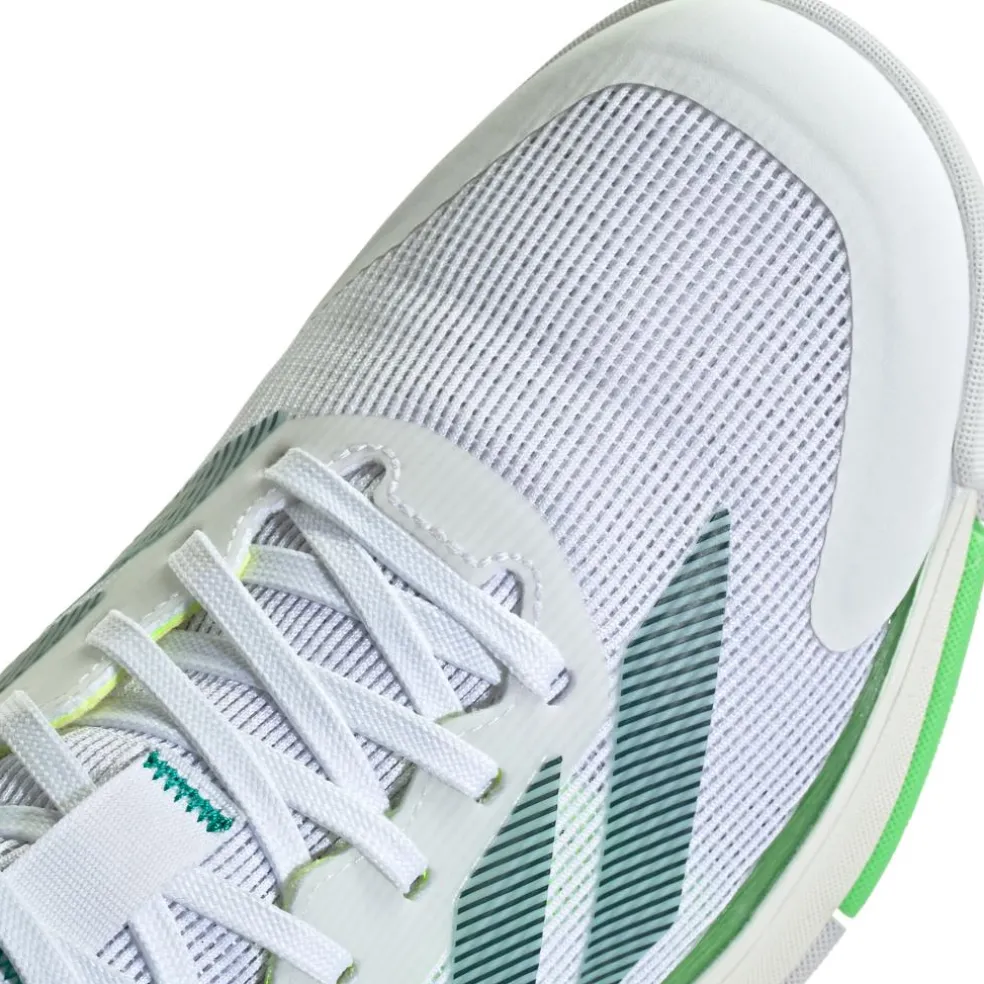Adidas Crazyquick padelschoenen heren cloud white aurora ivy lime burst