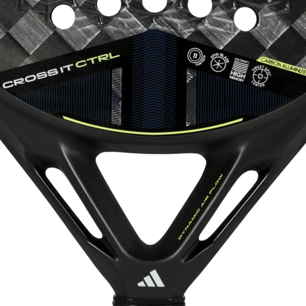 Adidas Cross IT CTRL 3.4 padel racket black hi-res yellow white