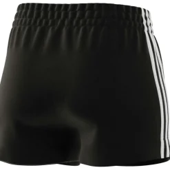 Adidas Essential Slim 3-Stripes short dames black white