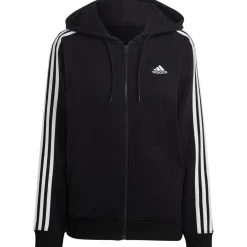 Adidas Essentials 3-Stripes French Terry vest dames black white