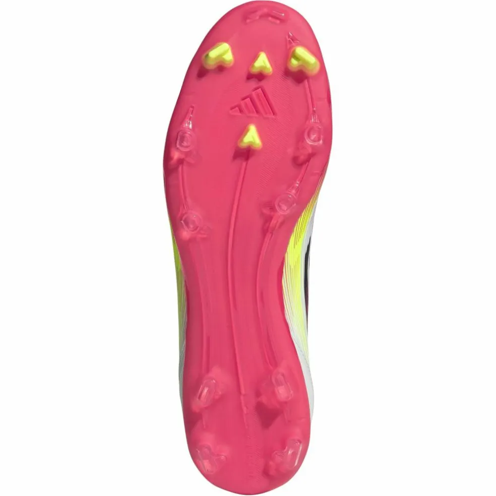 Adidas F50 League FG MG Mid voetbalschoenen heren cloud white core black solar yellow