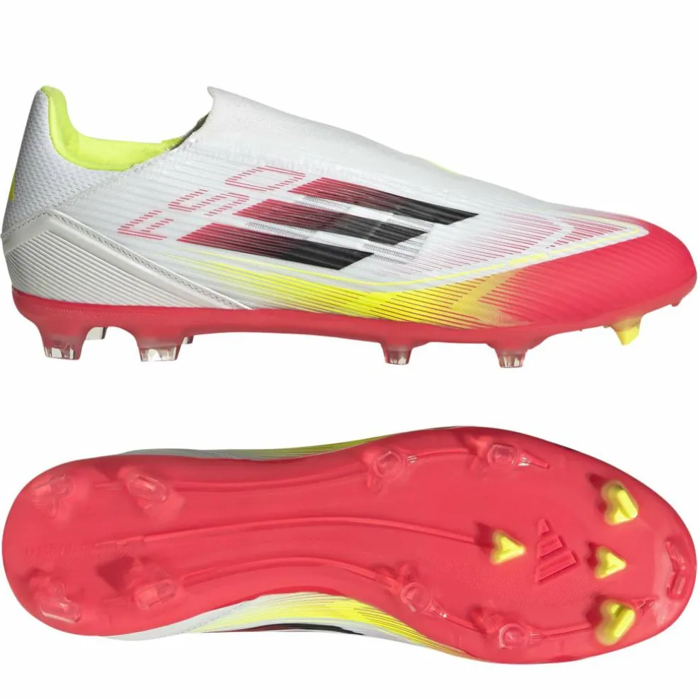 Adidas F50 League FG MG voetbalschoenen heren cloud white core black solar yellow