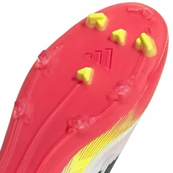 Adidas F50 League FG MG voetbalschoenen heren cloud white core black solar yellow