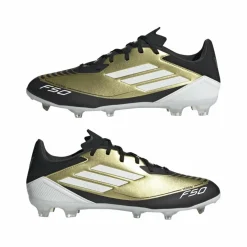 Adidas F50 League Messi FG MG voetbalschoenen heren gold metallic cloud white core black