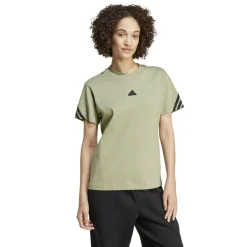 Adidas Future Icons 3-Stripes shirt dames tent green