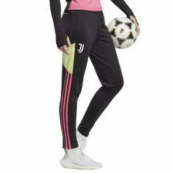 Adidas Juventus 22 - 23 trainingsbroek dames black pulse  magenta