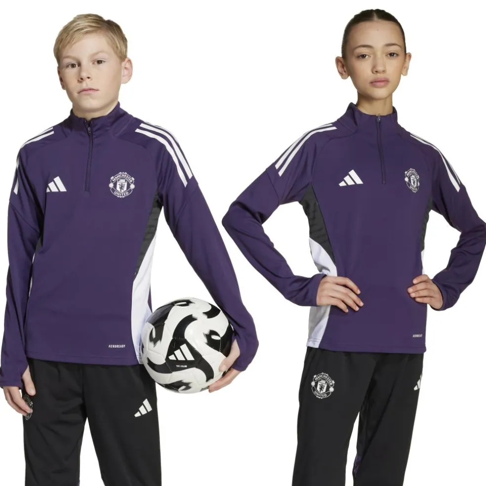 Adidas Manchester United Tiro 25 Competition trainingsshirt junior aurora plum