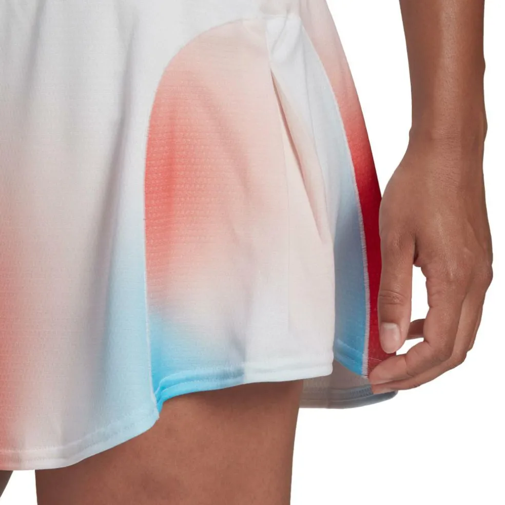 Adidas Mel Match tennisrokje dames white black vivid red