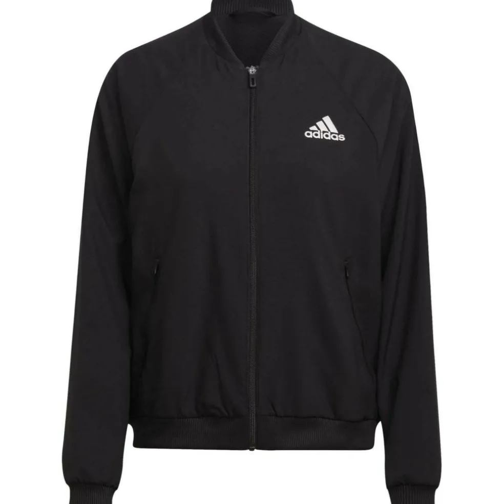 Adidas Melbourne trainingsjack dames black white