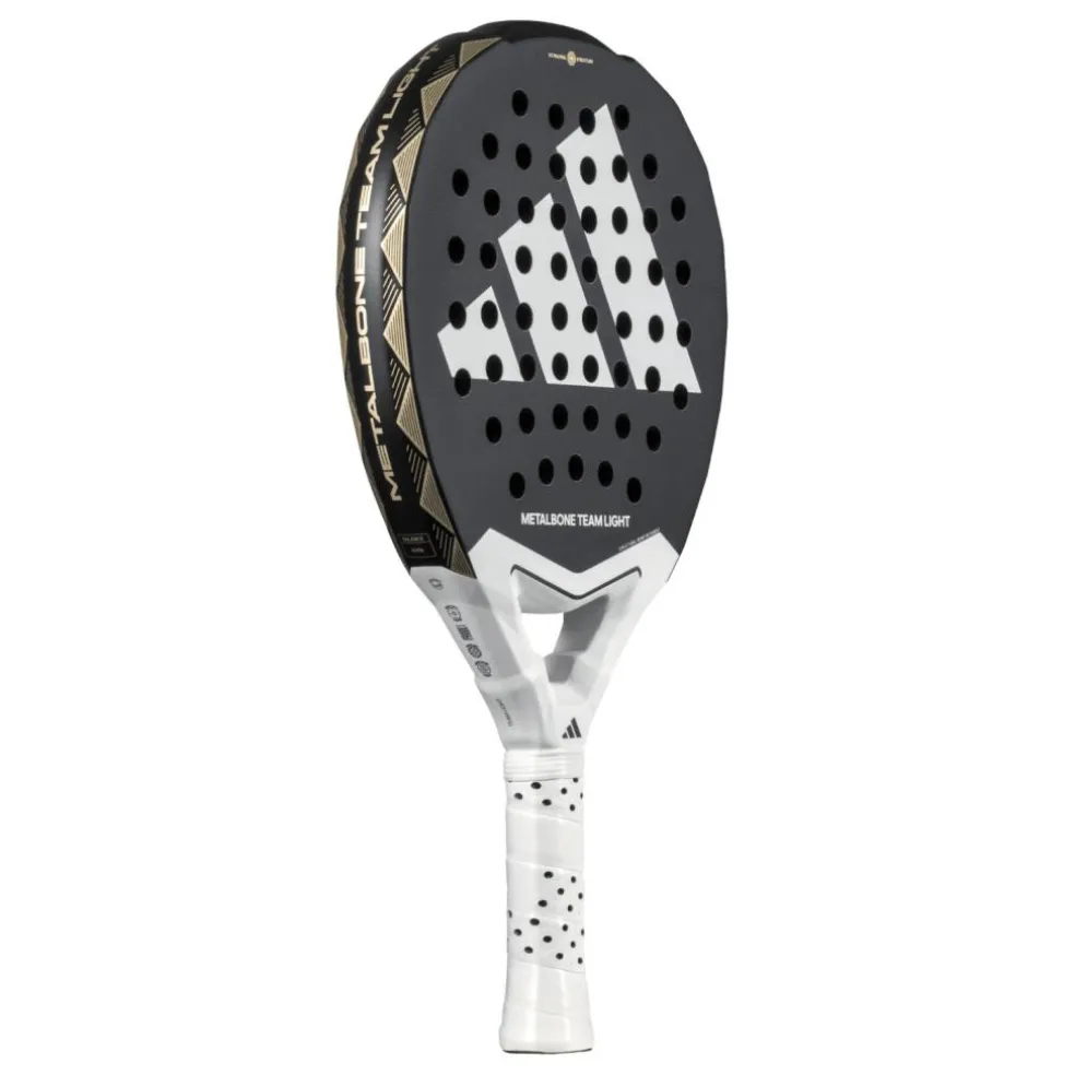 Adidas Metalbone Team Light 3.4 padel racket black tech metal white