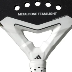 Adidas Metalbone Team Light 3.4 padel racket black tech metal white