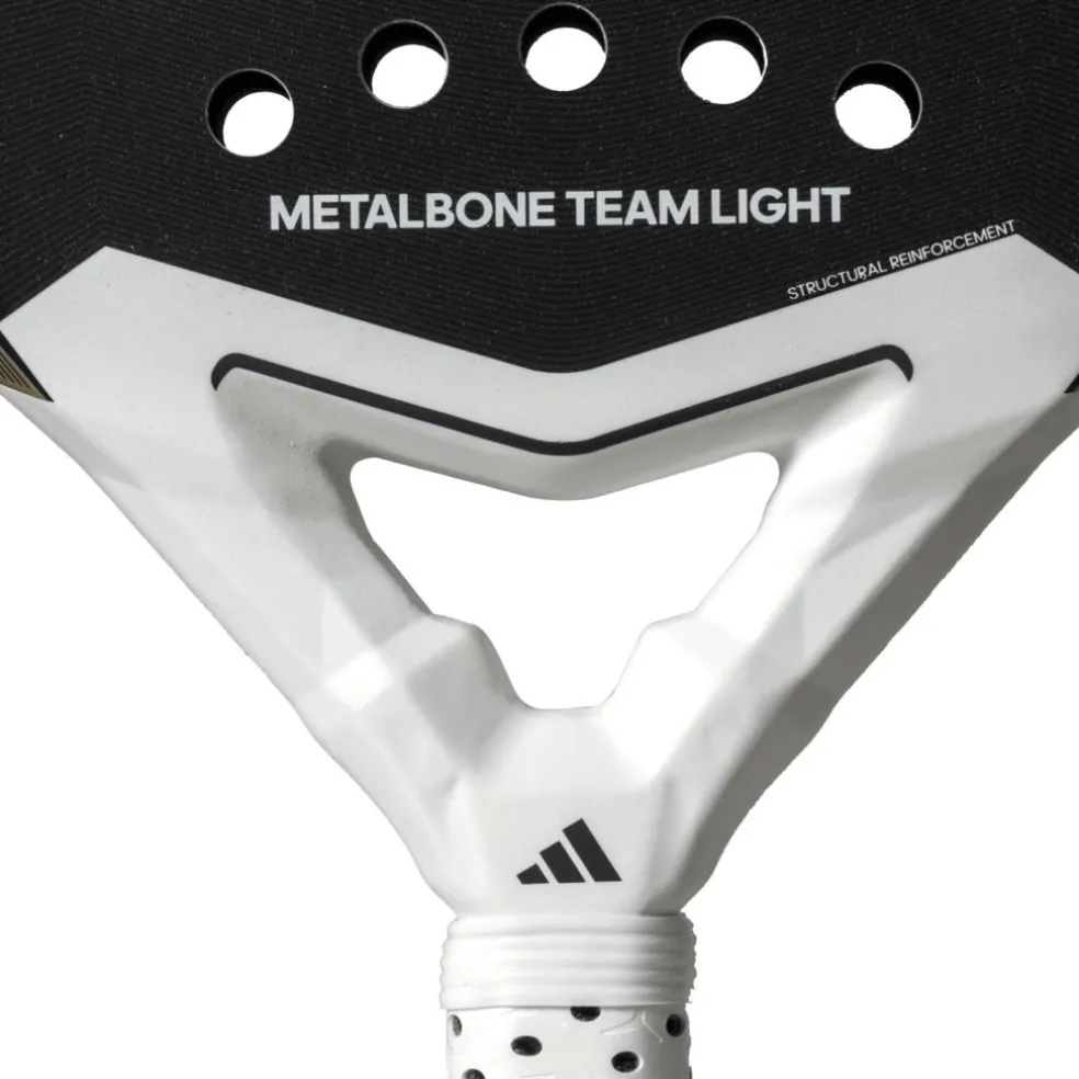 Adidas Metalbone Team Light 3.4 padel racket black tech metal white