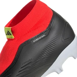 Adidas Predator League Laceless FG voetbalschoenen heren core black cloud white solar red