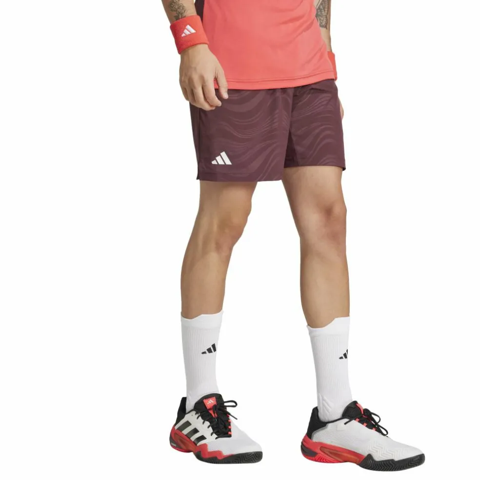 Adidas Pro Ergo tennisshort heren aurora ruby brown