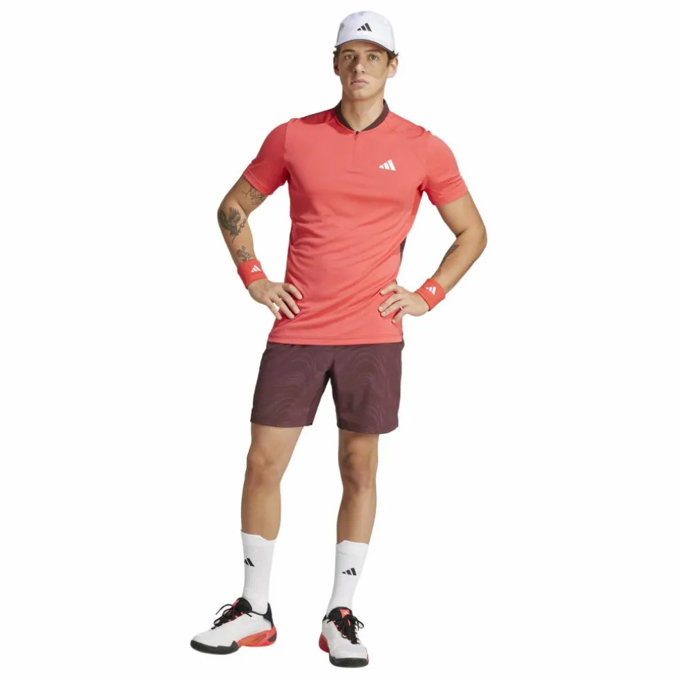 Adidas Pro Ergo tennisshort heren aurora ruby brown